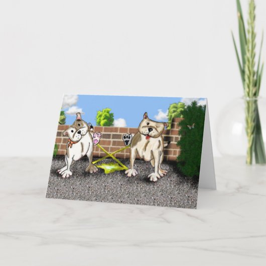 STAFFIE LÄCHELT - x-Faktor - Grußkarte Karte (Vorderseite)