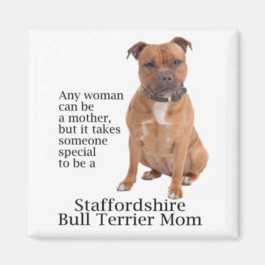 Staffie Mama Magnet (Vorne)