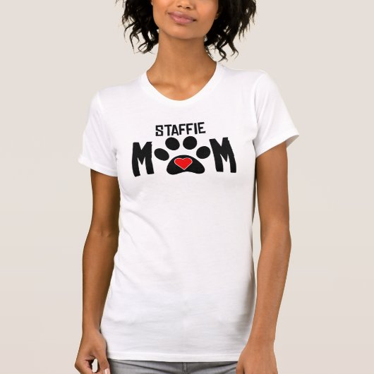 Staffie Mama T-Shirt (Vorderseite)