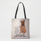 Staffie Mama-Tasche Tasche (Vorderseite)