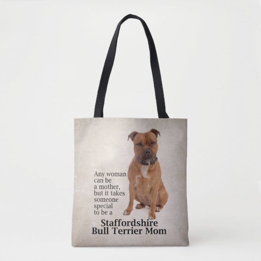 Staffie Mama-Tasche Tasche (Vorderseite)