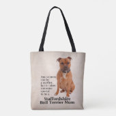 Staffie Mama-Tasche Tasche (Rückseite)