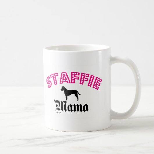 Staffie Mutter Kaffeetasse (Rechts)