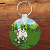 Staffie Smile - die Tore hoch! - Schlüsselring Schlüsselanhänger (Vorderseite)