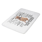 Staffie Traits Bath Mat Badematte (Schrägansicht)