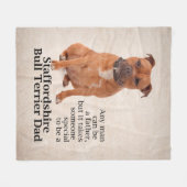 Staffie Vater Fleece Blanket (Vorderseite (Horizontal))