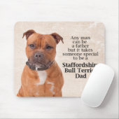 Staffie Vater Mousepad (Mit Mouse)