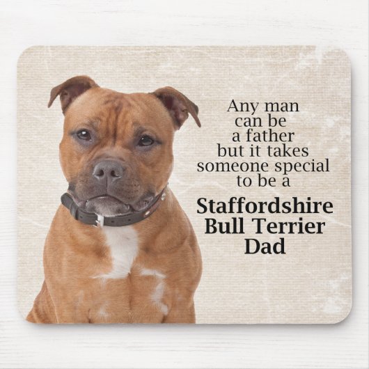 Staffie Vater Mousepad (Vorne)