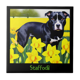 Staffodil - Staffy in the Daffodil Fliese