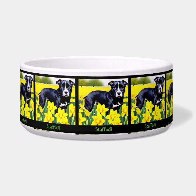 Staffodil - Staffy in the Daffodil Napf (Vorderseite)