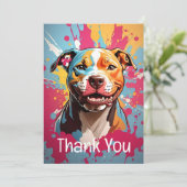 Staffordshire Birthday Dankeskarte (Stehend Vorderseite)