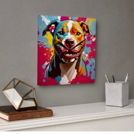 Staffordshire Birthday Fun Quadratische Wanduhr