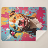 Staffordshire Birthday Fun Sherpadecke (Vorderseite (Horizontal))