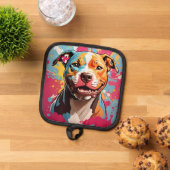 Staffordshire Birthday Fun Topflappen (Oben Unten)