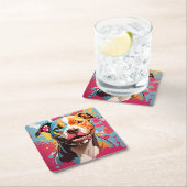 Staffordshire Birthday Rechteckiger Pappuntersetzer (Vor Ort)