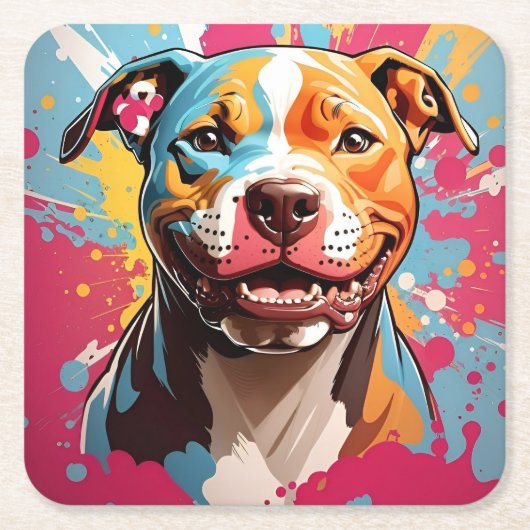 Staffordshire Birthday Rechteckiger Pappuntersetzer (Vorderseite)