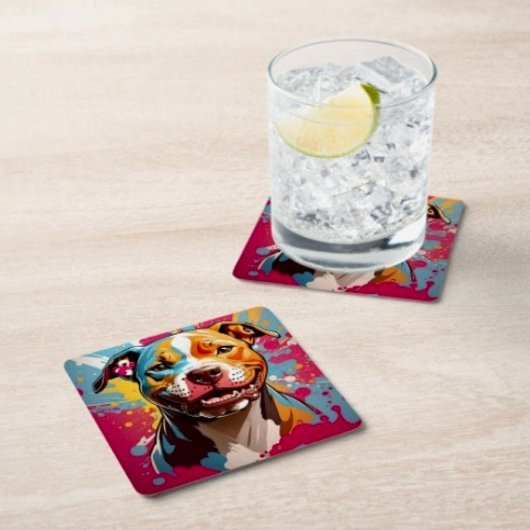 Staffordshire Birthday Rechteckiger Pappuntersetzer