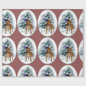 Staffordshire Bull Terrier Christmas Geschenkpapier (Flach)