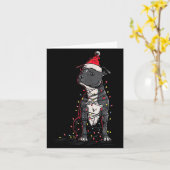 Staffordshire Bull Terrier Christmas Graphics Dog  Karte (Gelbe Blume)