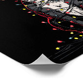 Staffordshire Bull Terrier Christmas Graphics Dog  Poster (Ecke)