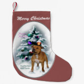 Staffordshire Bull Terrier Christmas Kleiner Weihnachtsstrumpf (Vorderseite)