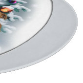 Staffordshire Bull Terrier Christmas Schneidebrett (Ecke)