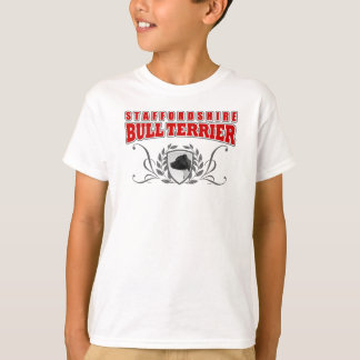Staffordshire Bull Terrier COA roter Text T-Shirt