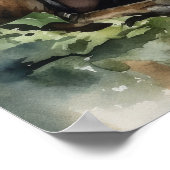 Staffordshire Bull Terrier Dog Art Print Poster (Ecke)