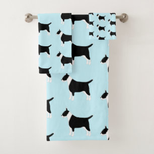 Staffordshire Bull Terrier Dog Design Badhandtuch Set
