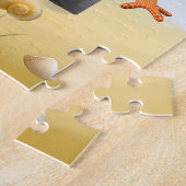 Staffordshire Bull Terrier Dog Driving on Beach Puzzle (Seite)