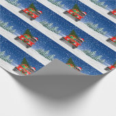 Staffordshire Bull Terrier dog mit Weihnachtsgesch Geschenkpapier (Ecke)