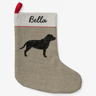 Staffordshire Bull Terrier Dog Silhouette Staffie Kleiner Weihnachtsstrumpf
