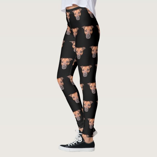 Staffordshire Bull Terrier Face Pattern, Leggings (Links)