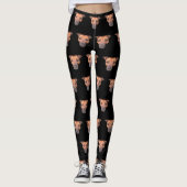 Staffordshire Bull Terrier Face Pattern, Leggings (Vorderseite)