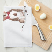 Staffordshire Bull Terrier Funny Christmas Dog Geschirrtuch (Viertel Falte)