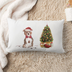 Staffordshire Bull Terrier Funny Christmas Dog Lendenkissen