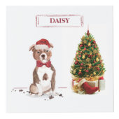 Staffordshire Bull Terrier Funny Christmas Dog Würfel (Rechts)