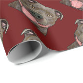 Staffordshire Bull Terrier Geschenkpapier (Rolleneckpunkt)