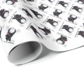 Staffordshire Bull Terrier History Design Geschenkpapier (Rolleneckpunkt)