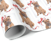 Staffordshire Bull Terrier Holiday Wrapping Paper Geschenkpapier (Rolleneckpunkt)