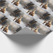 Staffordshire Bull Terrier Let It Snow Christmas Geschenkpapier (Ecke)