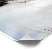 Staffordshire Bull Terrier Let It Snow Christmas Poster (Ecke)