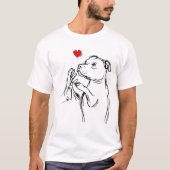 Staffordshire Bull Terrier Liebe Dog Mama Girls Gi T-Shirt (Vorderseite)