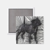Staffordshire Bull Terrier Mosaic magnete Magnet (Vorderseite/Rückseite)