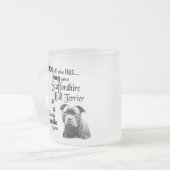 Staffordshire Bull Terrier niedlicher Hundestand Mattglastasse (Vorderseite Links)