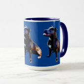 Staffordshire Bull Terrier Painted, Coffee Tasse (VorderseiteRechts)
