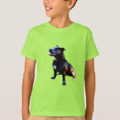 Staffordshire Bull Terrier Painted, Kids Tshirt (Vorderseite)