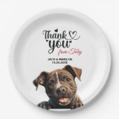 Staffordshire Bull Terrier Pappteller (Vorderseite)