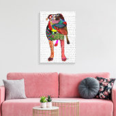 Staffordshire Bull Terrier - Patchwork Leinwanddruck (Insitu (Wohnzimmer))