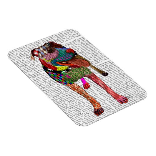Staffordshire Bull Terrier - Patchwork Magnet (Rechte Seite)